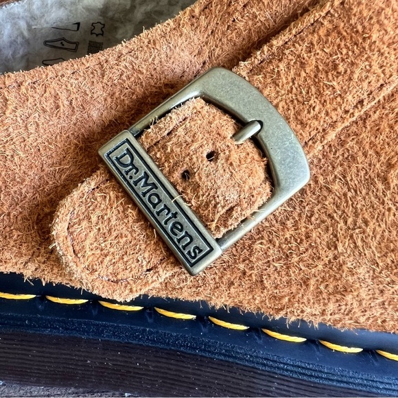 Dr. Martens NEW Unisex ISHAM Faux Shearling Lined Suede Mule Size 11 / 12 #B1904 - Picture 2 of 11